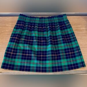 J. Crew Factory Tartan Plaid Mini Skirt, Perfect for Holiday Parties + Pockets!